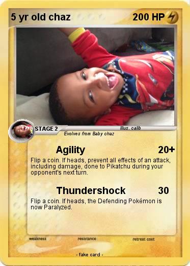Pokemon 5 yr old chaz