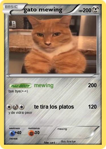 Pokemon gato mewing