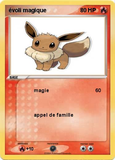 Pokemon évoli magique