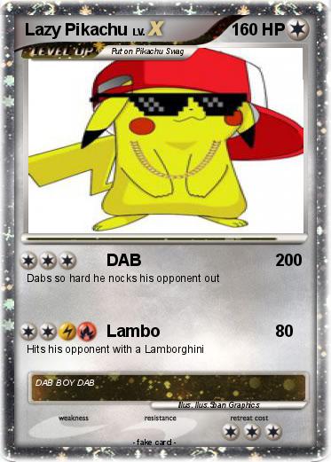 Pokemon Lazy Pikachu