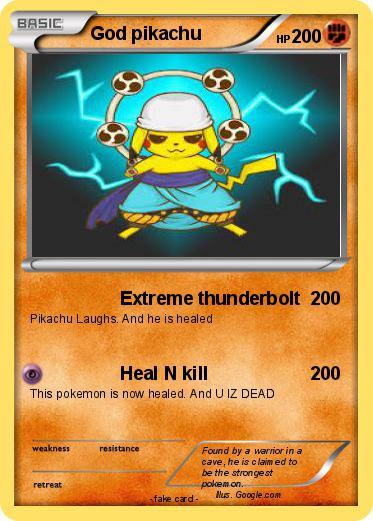 Pokemon God pikachu
