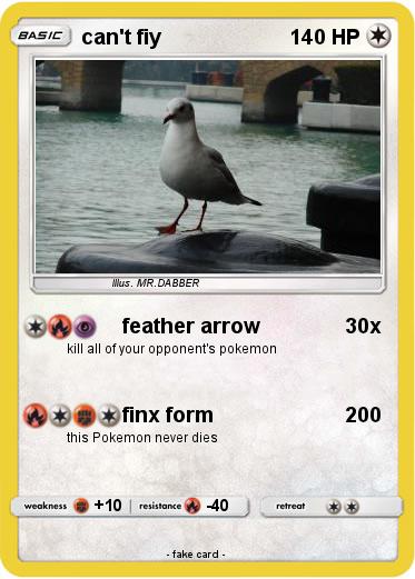 Pokemon can't fiy