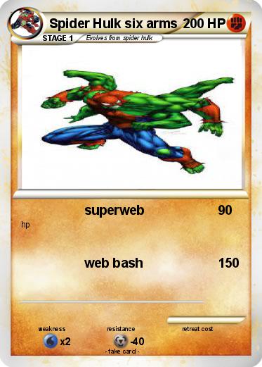 Pokemon Spider Hulk six arms