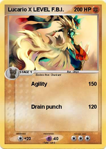 Pokemon Lucario X LEVEL F.B.I.