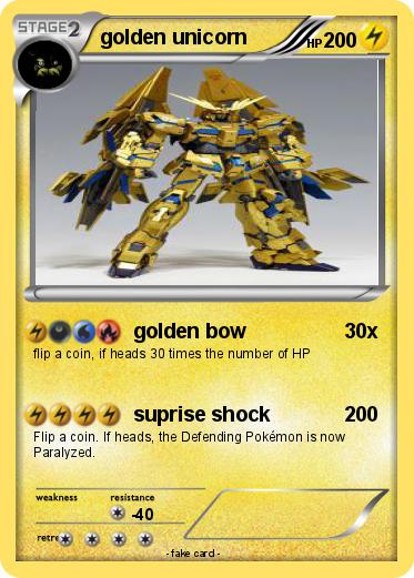 Pokemon golden unicorn