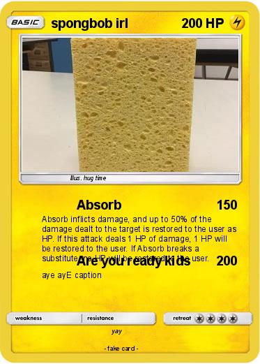 Pokemon spongbob irl