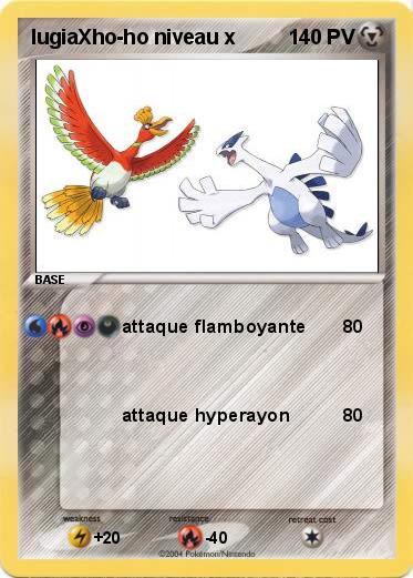 Pokemon lugiaXho-ho niveau x
