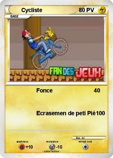 Pokemon Cycliste