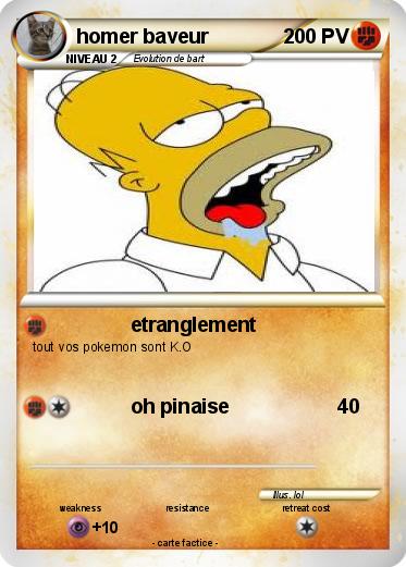 Pokemon homer baveur
