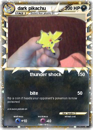 Pokemon dark pikachu