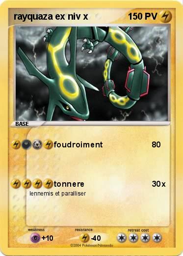 Pokemon rayquaza ex niv x