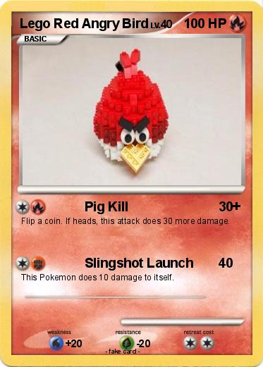 Pokemon Lego Red Angry Bird