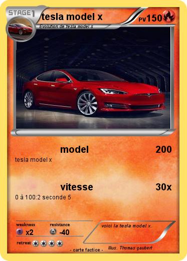 Pokemon tesla model x