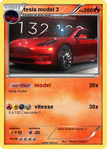 Pokemon tesla model 3