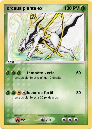 Pokemon arceus plante ex