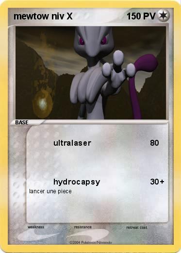 Pokemon mewtow niv X