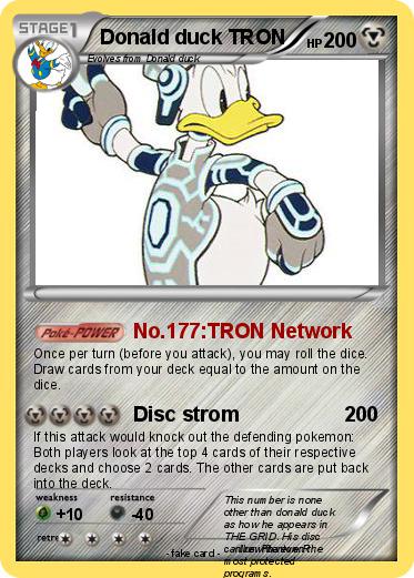 Pokemon Donald duck TRON