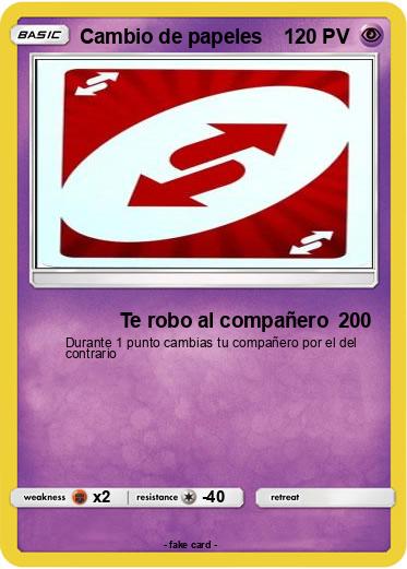 Pokemon Cambio de papeles