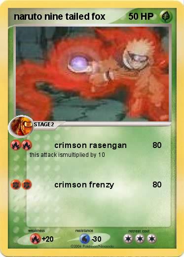 Pokemon naruto nine tailed fox