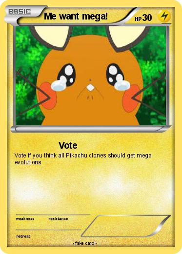 Pokemon Me want mega!