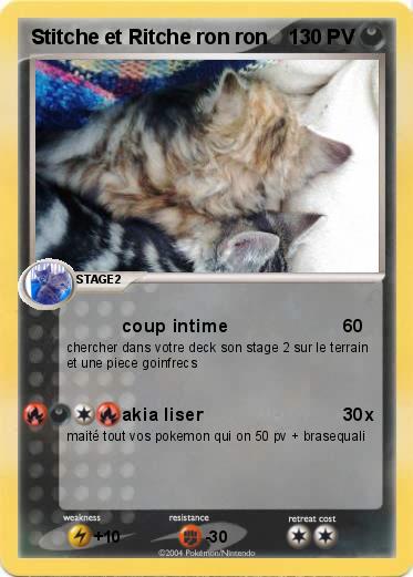 Pokemon Stitche et Ritche ron ron