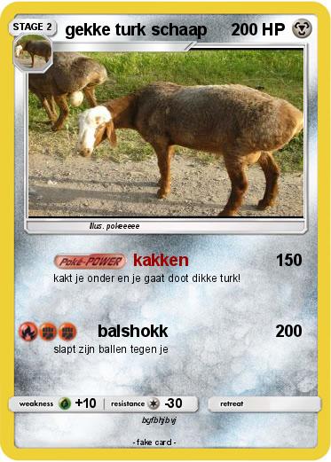 Pokemon gekke turk schaap