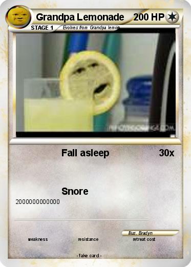 Pokemon Grandpa Lemonade