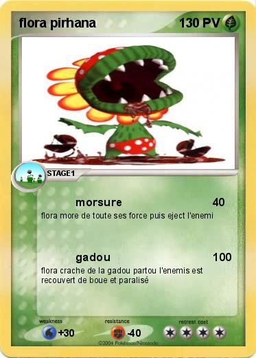 Pokemon flora pirhana