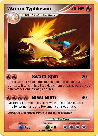 Pokemon Warrior Typhlosion
