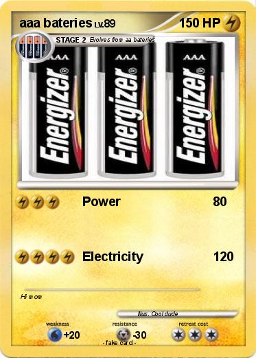Pokemon aaa bateries
