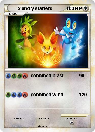 Pokemon x and y starters