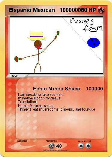 Pokemon Elspanio Mexican   100000000
