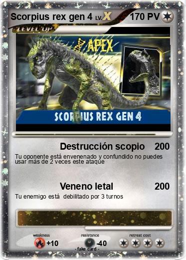 Pokemon Scorpius rex gen 4