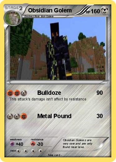 Pokemon Obsidian Golem