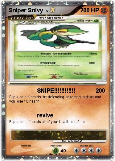 Pokemon Sniper Snivy