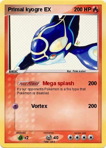 Pokemon Primal kyogre EX