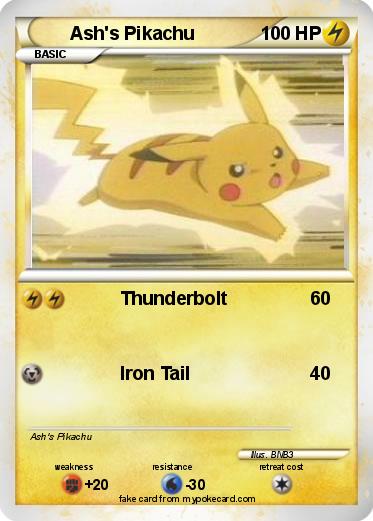Pokemon Ash's Pikachu