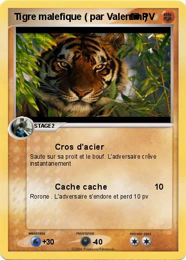 Pokemon Tigre malefique ( par Valentin )