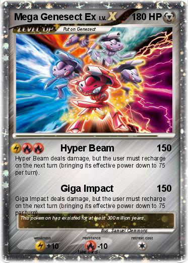 Pokemon Mega Genesect Ex