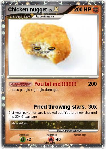 Pokemon Chicken nugget