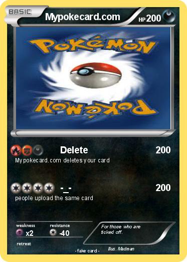Pokemon Mypokecard.com