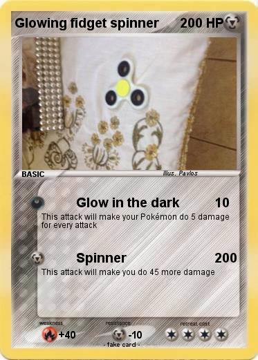 Pokemon Glowing fidget spinner