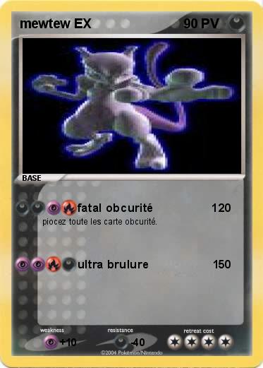 Pokemon mewtew EX
