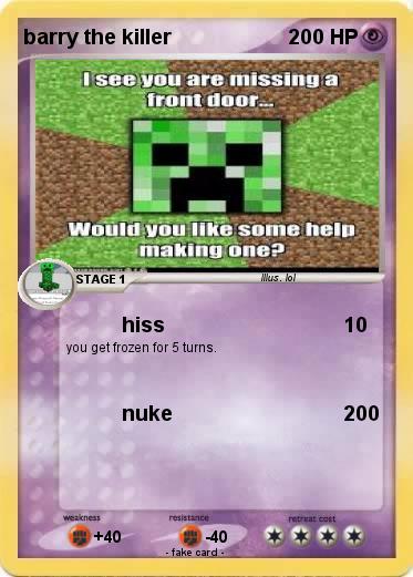 Pokemon barry the killer