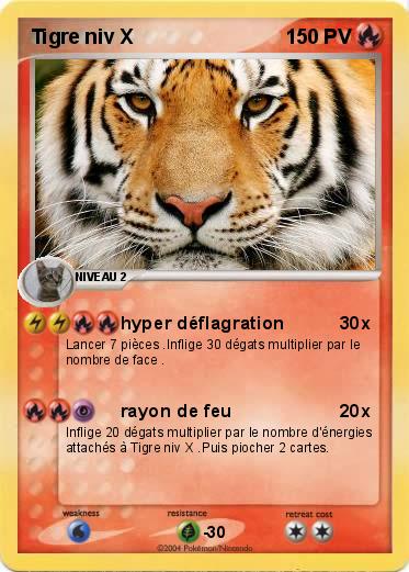 Pokemon Tigre niv X
