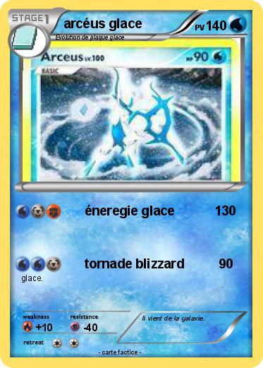 Pokemon arcéus glace