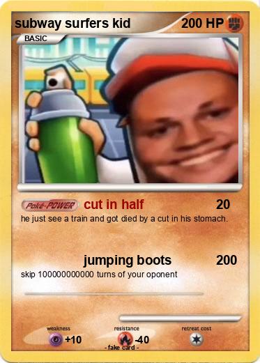 Pokemon subway surfers kid