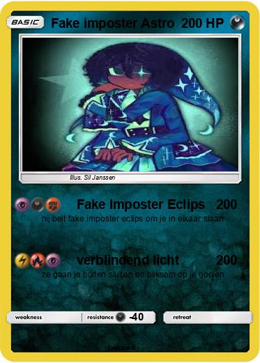 Pokemon Fake imposter Astro