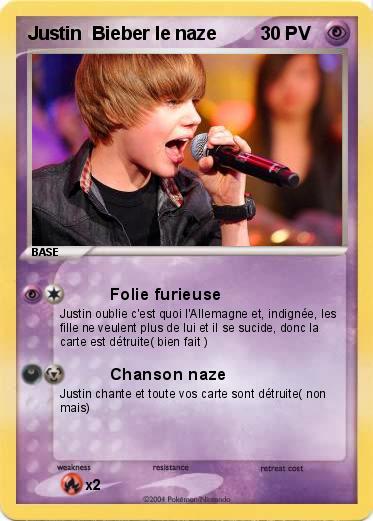 Pokemon Justin  Bieber le naze