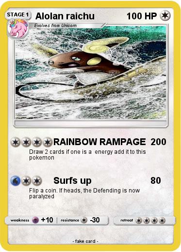 Pokemon Alolan raichu